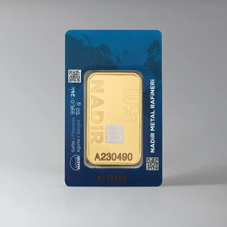 50 Gram Külçe Altın