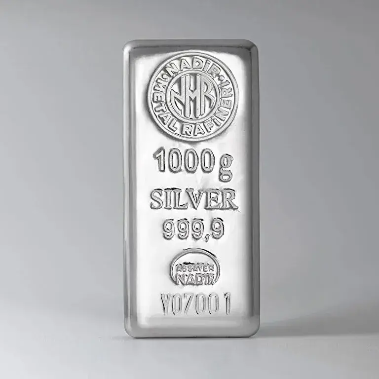 Nadir Gold 1000 Gram Gümüş Külçe